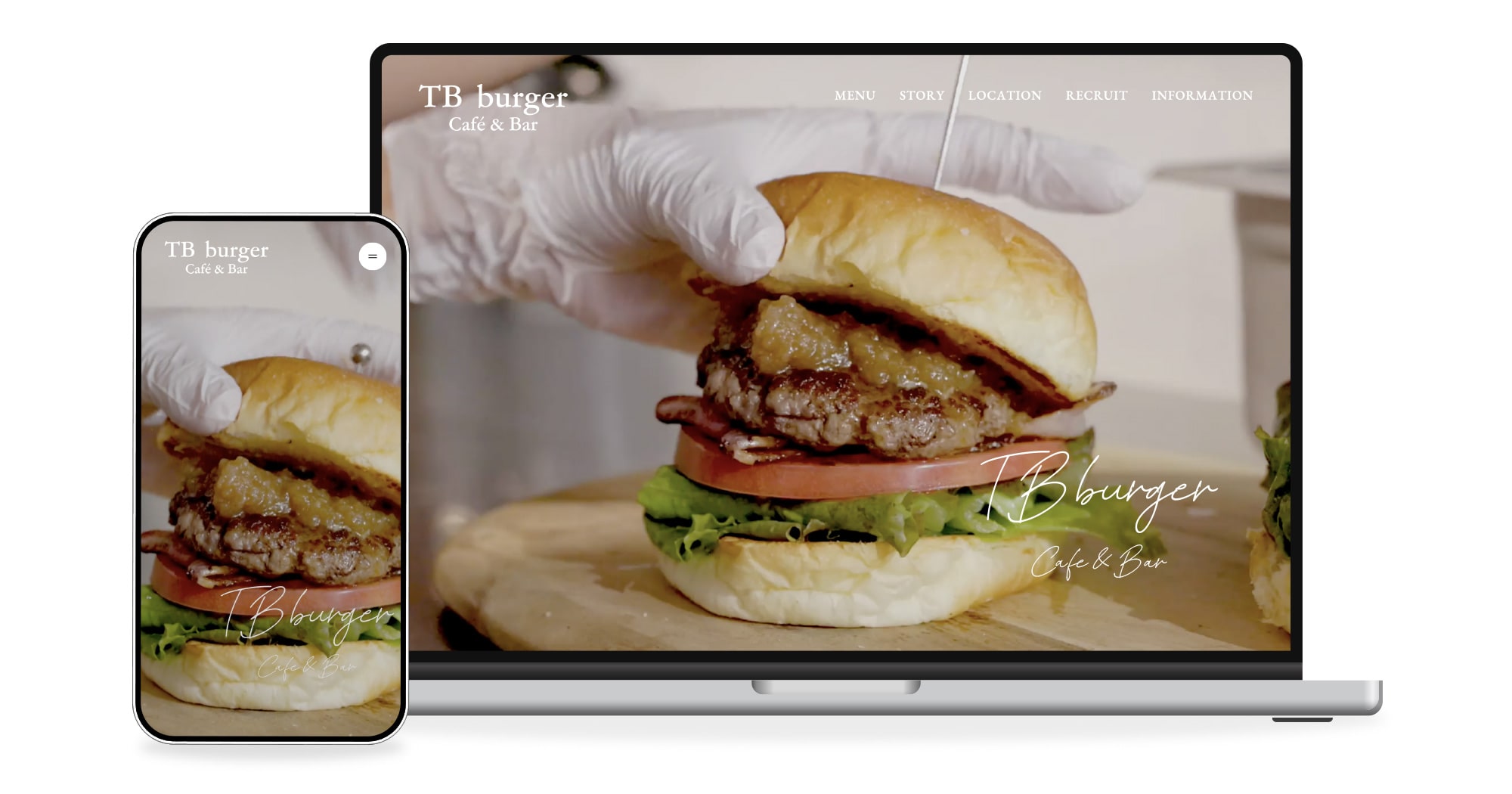 TBバーガー様のホームページ制作